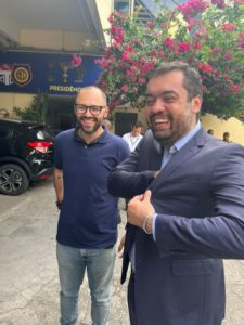 Deputado Alexandre Knoploch com o governador Cláudio Castro