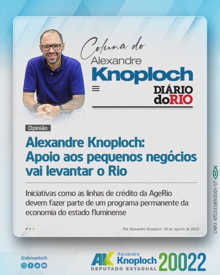 Alexandre Knoploch destaca papel das pequenas empresas no Rio